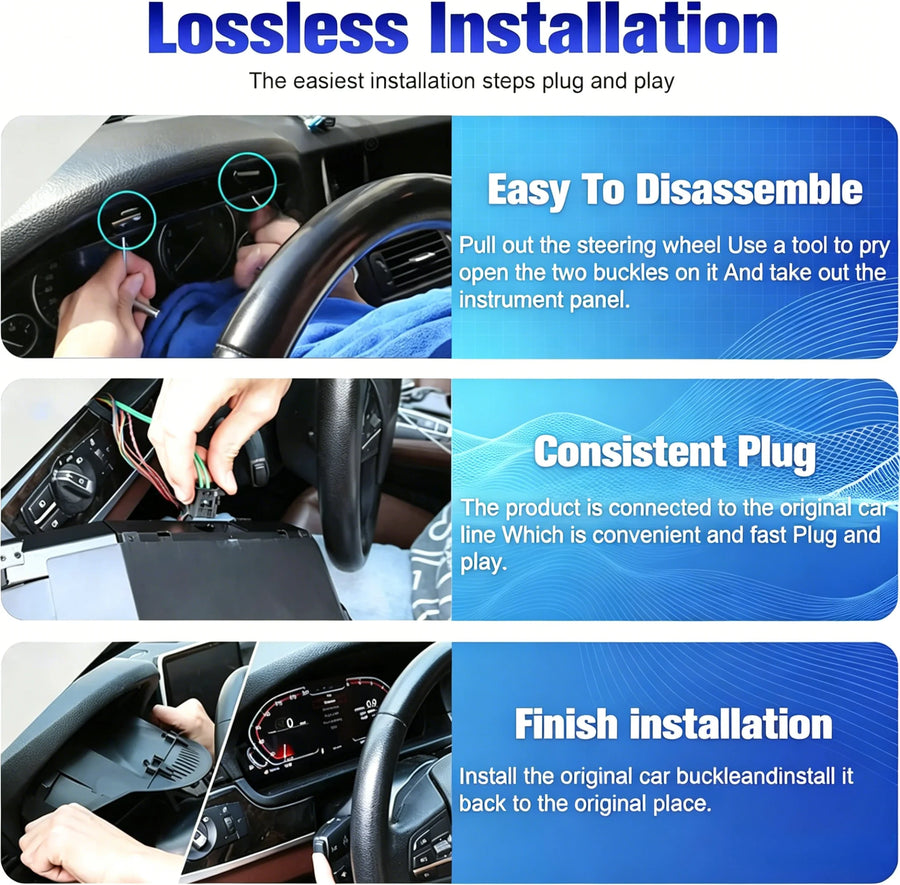 12.3-Inch Linux Digital Gauge Cluster for Select BMW F-Series Models