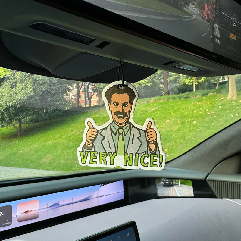 Borat Very Nice Meme Hanging Car Air Freshener