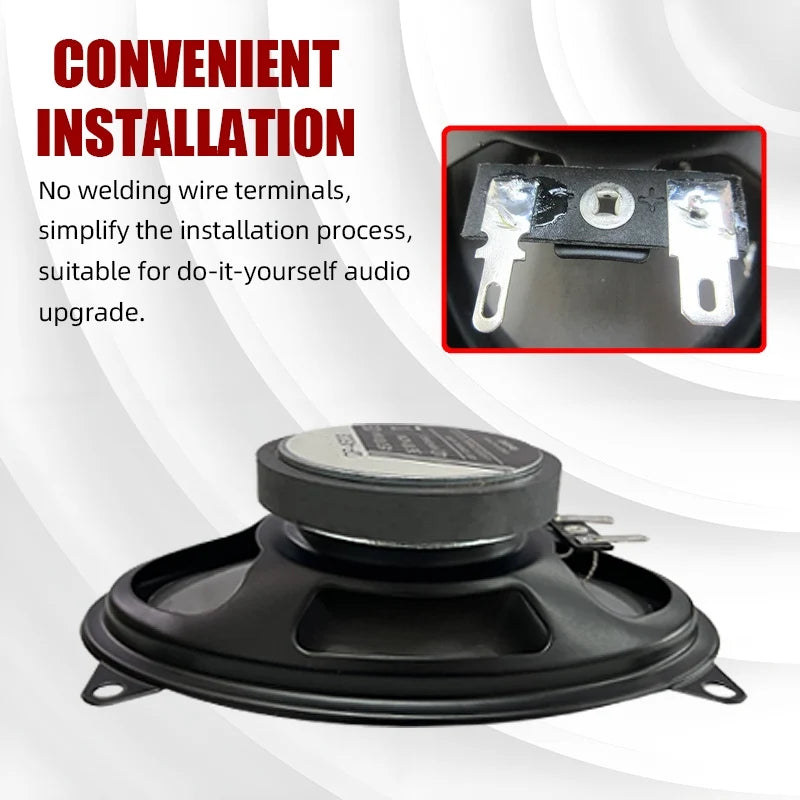 4x6-Inch 900W 4-Way Coaxial Car Speakers