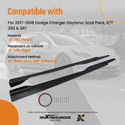 Black Side Skirt Extensions for 2015–2023 Dodge Charger