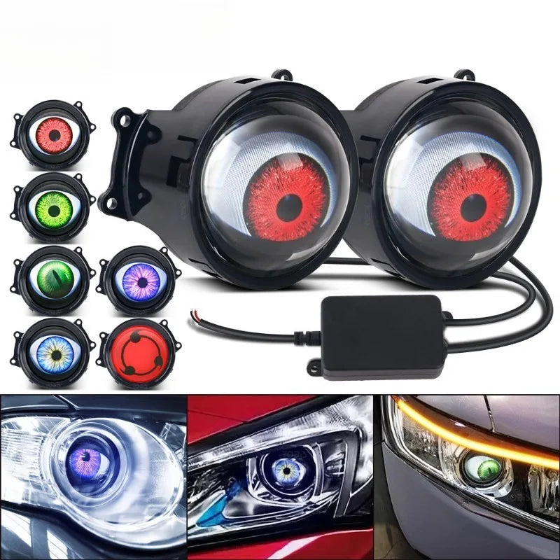 3-Inch Dynamic Devil-Eye LED Projector Light – 6 or 33 Modes