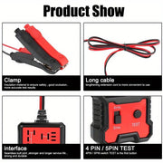 Universal 12V Automotive Relay and Voltage Tester with LED Indicator