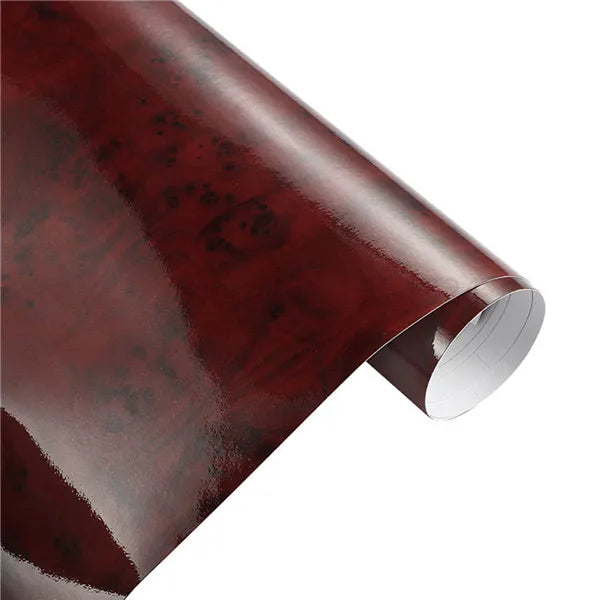Glossy Wood-Grain Vinyl Wrap Film – 30 × 100 cm