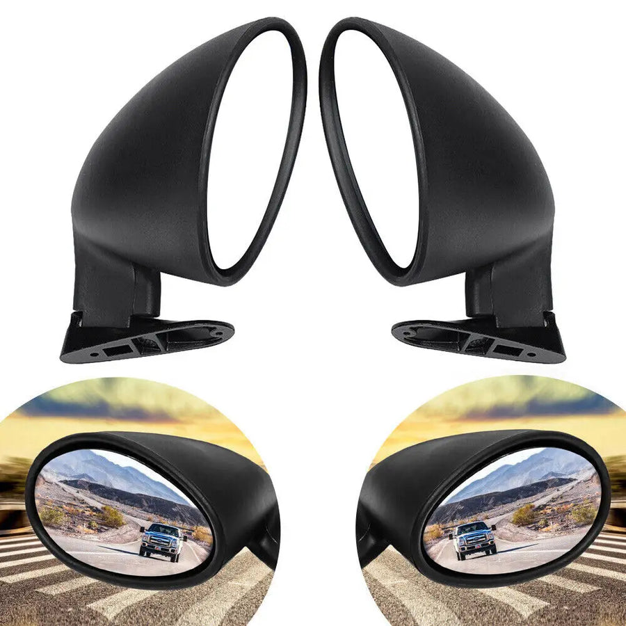 Universal California-Style Bullet Side Mirrors – Pair