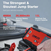 GT4000 4000A 12V Car Jump Starter with 100W USB-C Power Bank