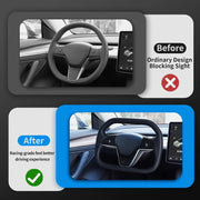 Heated Yoke Steering Wheel for Tesla Model 3/Y – 2016–2024