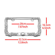 Dragon Chain-Style ABS License Plate Frames - Pair
