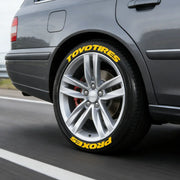 Universal 3D Tire Letter Stickers Waterproof Car Tire Decals Racing Sidewall Wheel Decor Adhesive Not Included