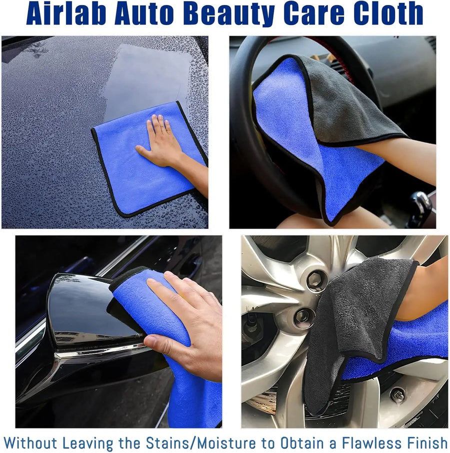 500 GSM Microfiber Car Wash and Drying Towel Set