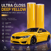 Dark Yellow Gloss Automotive Vinyl Wrap Film