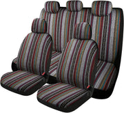 Universal Baja Saddle Blanket Car Seat Cover Set – 4 or 9 Pieces