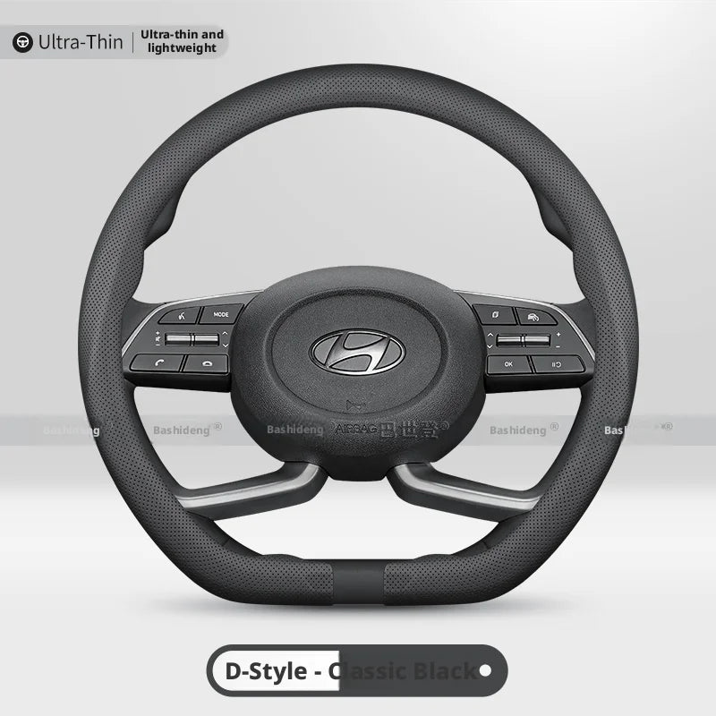 37-38CM Steering Wheel Cover for Hyundai Avante Grandeur Palisade Santa Fe Sonata