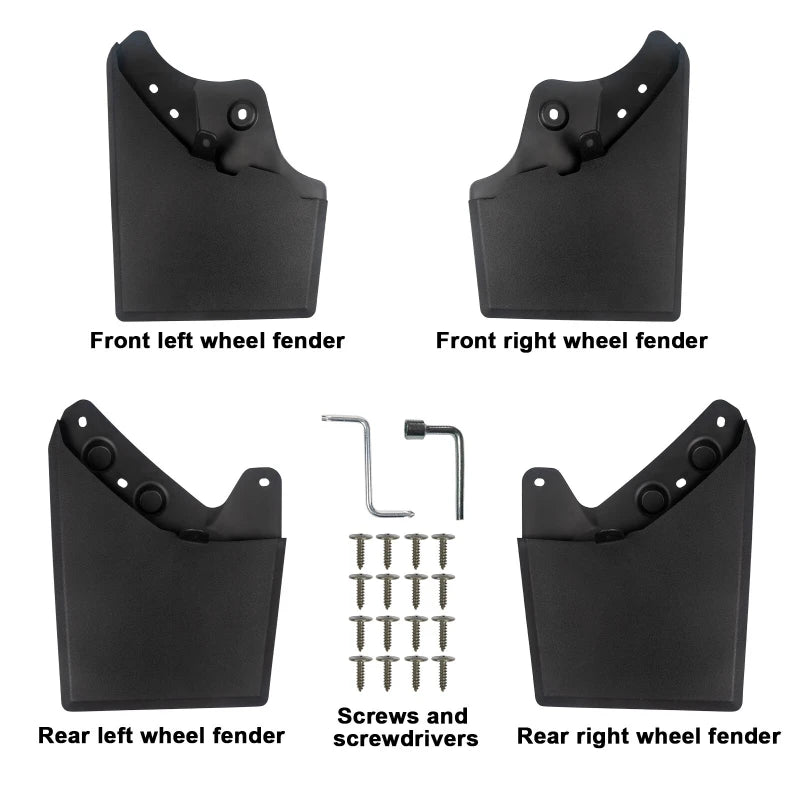 4-Piece Mud Flap Set for Toyota Tacoma 2024-2025