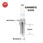 Ngk Iridium Spark Plug ILNAR8B7G 91970 I6RX5