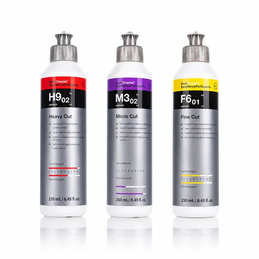 Koch-Chemie 3-Step Compound & Polish Kit – H9.02/F6.01/M3.02, 250 mL