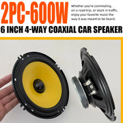 4-, 5- or 6-Inch Full-Range Car Speakers