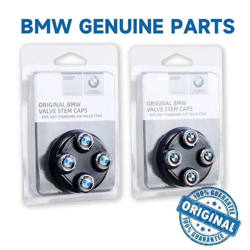 BMW M 50th-Style Aluminum Tire Valve Caps – 4-Piece Set