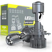 2-Piece LED Projector Headlight Bulb for H4