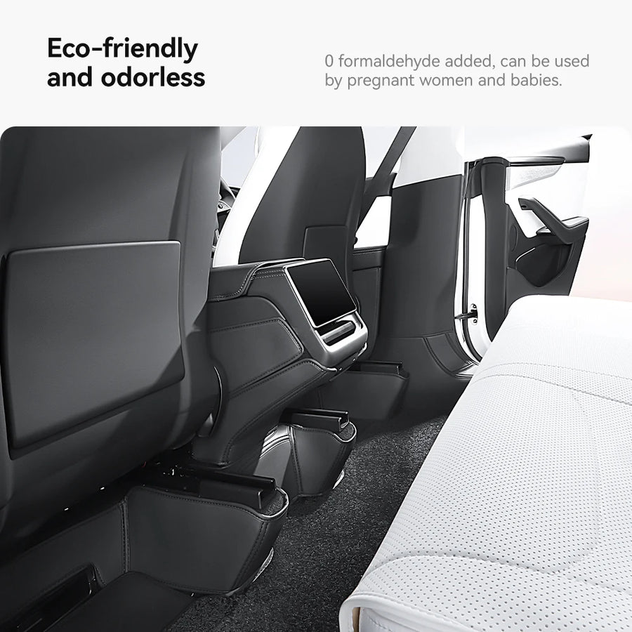 Leather-Look Cargo Liner and Seat-Back Protector for Tesla Model Y Juniper 2025