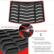 Matte Black Rear Window Louver – 1999–2004 Ford Mustang