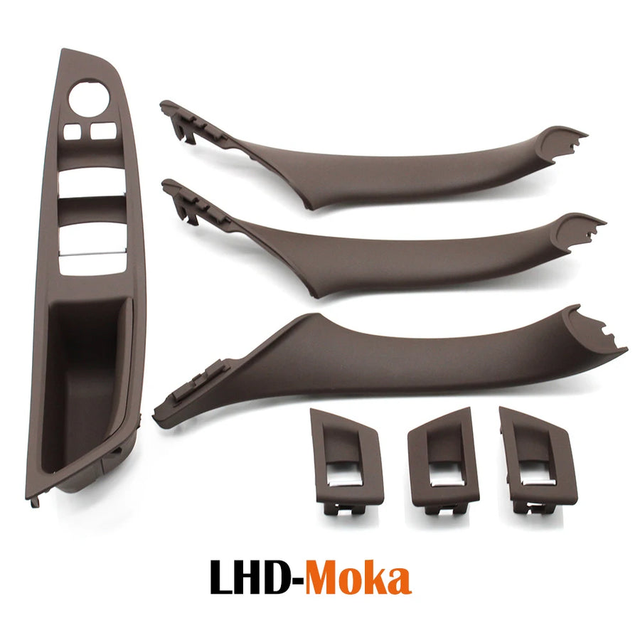 LHD RHD Beige Black Brown Oyster Car Interior Door Armrest Inside Pull Handle Set for BMW 5 Series F10