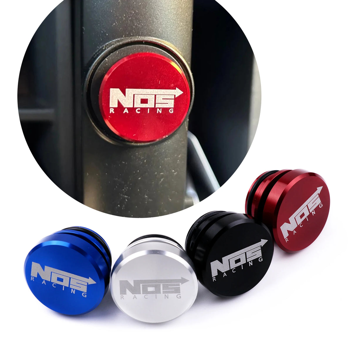 jdm NOSracing Car Cigarette Lighter Dustproof Plug Cover No Smoking Fire Missile Button Cap
