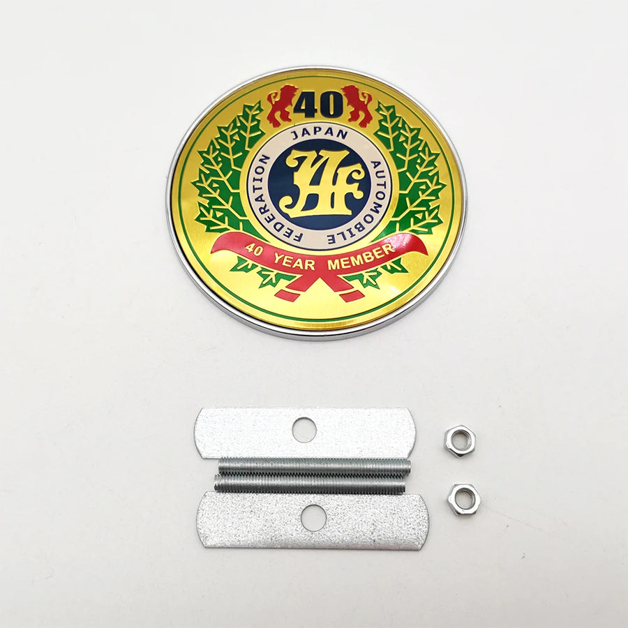 JAF-Style 82 mm Metal Front Grille Badge