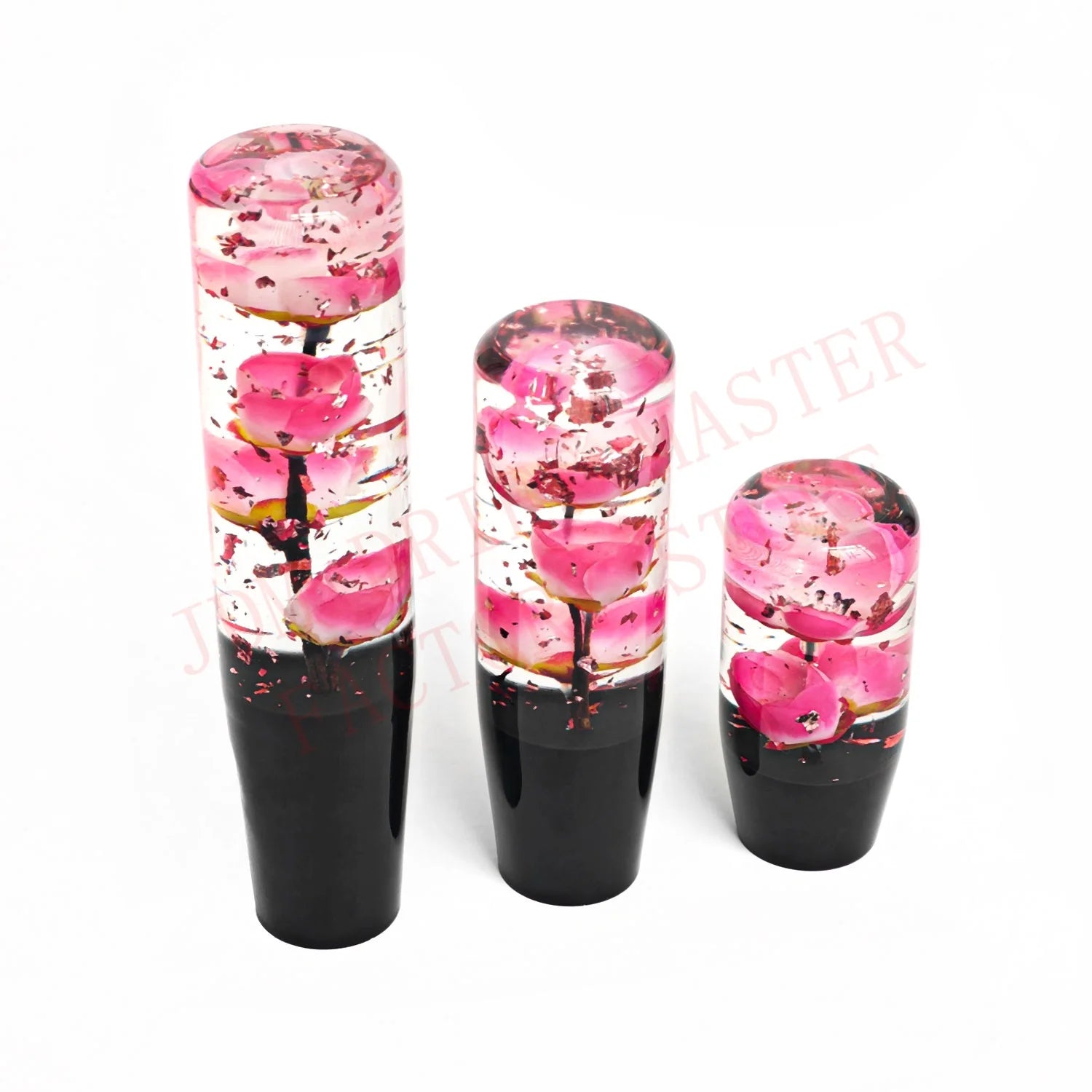 Universal 10cm Acrylic Flower Manual Gear Shift Knob