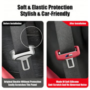 1/2-Piece Silicone Car Seat Belt Buckle Protective Cover Decorative for BMW E90 G80 M3 G30 M5 F82