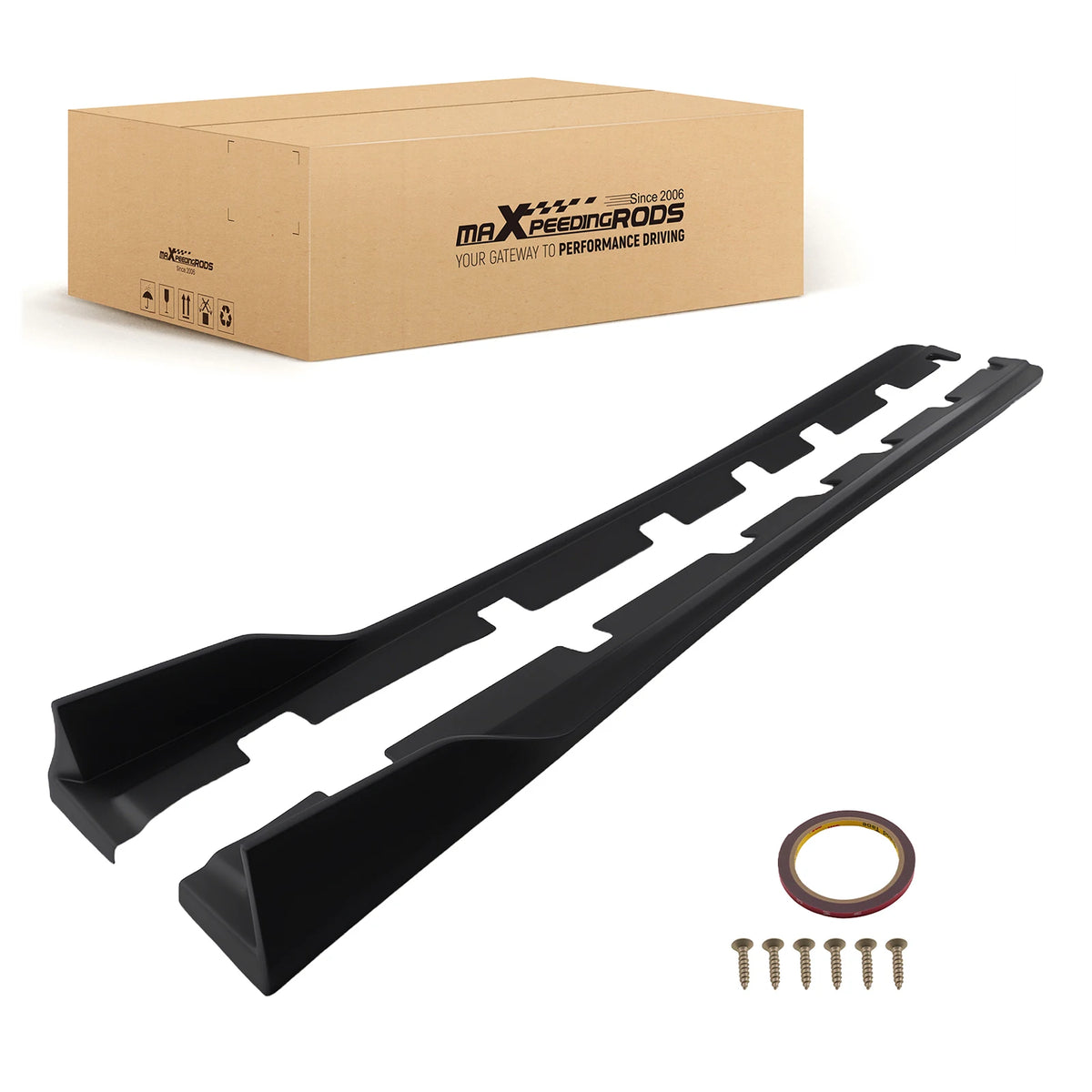 Matte Black Side Skirt Extensions for 2014–2020 Lexus IS