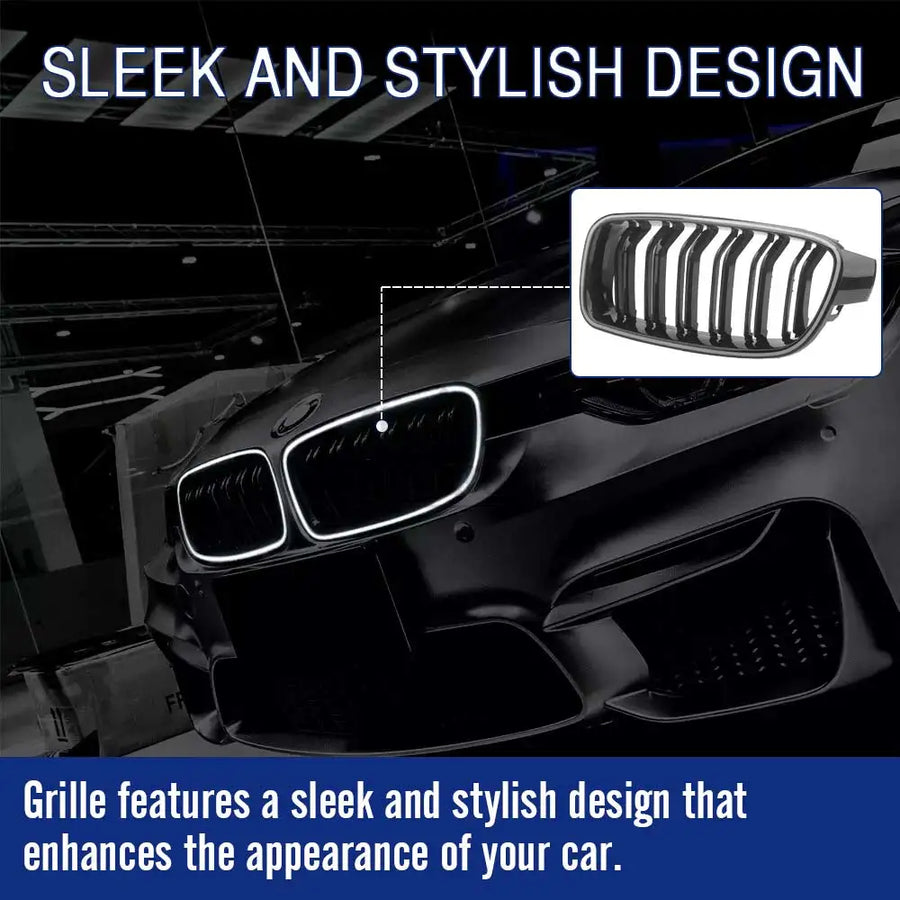 2012-2018 BMW 3 Series F30 F31 320i 328i 328d 330e 330i 335i 340i LED Light Front Bumper Racing Grille