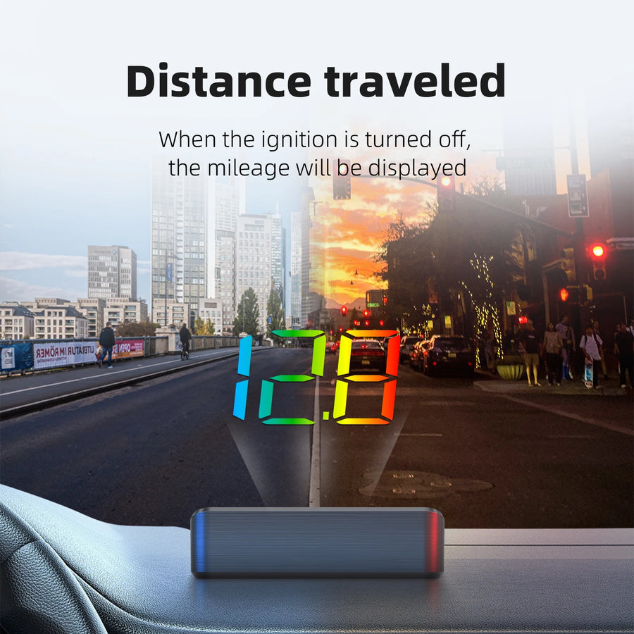 M4 OBD2 Head-Up Display with Speed and RPM Alerts