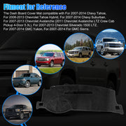 Dashboard Cover Mat for 2007–2014 Chevrolet Silverado/Tahoe/Suburban