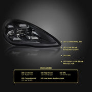 LED Headlight Assembly Set for 2010–2013 Porsche Panamera