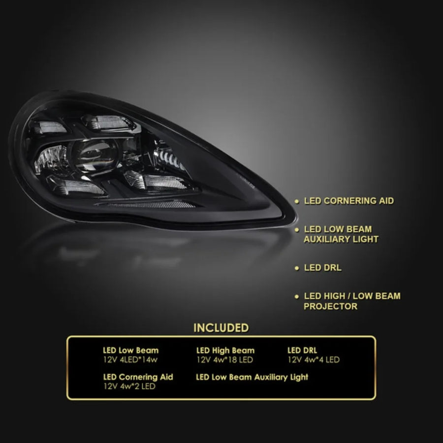 LED Headlight Assembly Set for 2010–2013 Porsche Panamera