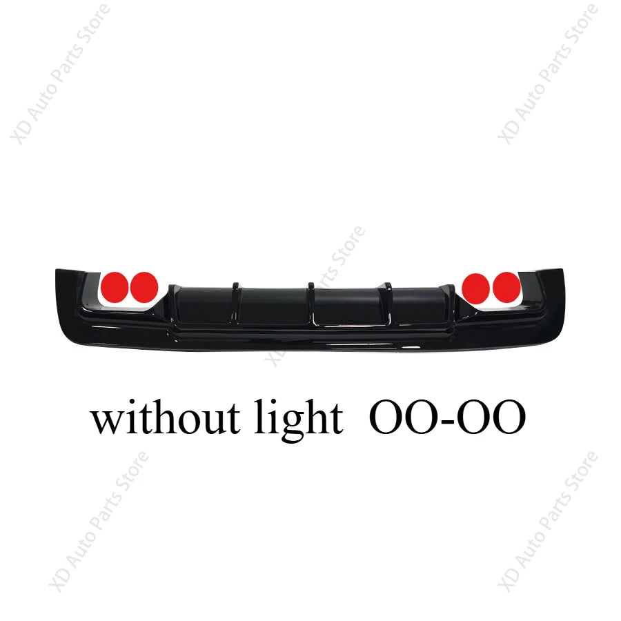 Rear Bumper Diffuser with Light Option for BMW 5 Series E60 M Sport