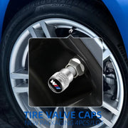 BMW M 50th-Style Aluminum Tire Valve Caps – 4-Piece Set