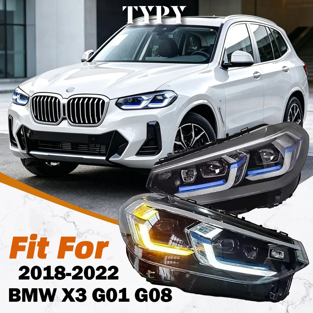 LED Headlight Assembly Set for 2018–2022 BMW X3