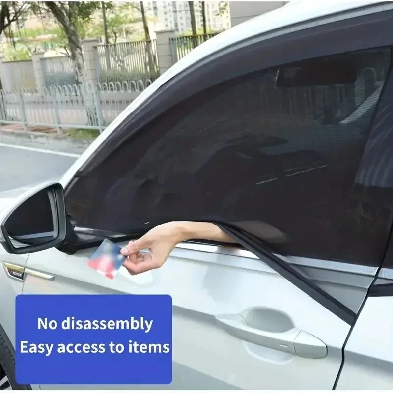 Universal Mesh Side-Window Sunshade Pair for Cars and SUVs