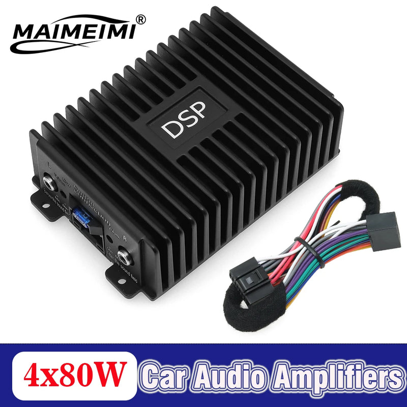 4-Channel DSP Car Audio Amplifier and Equalizer – 80W