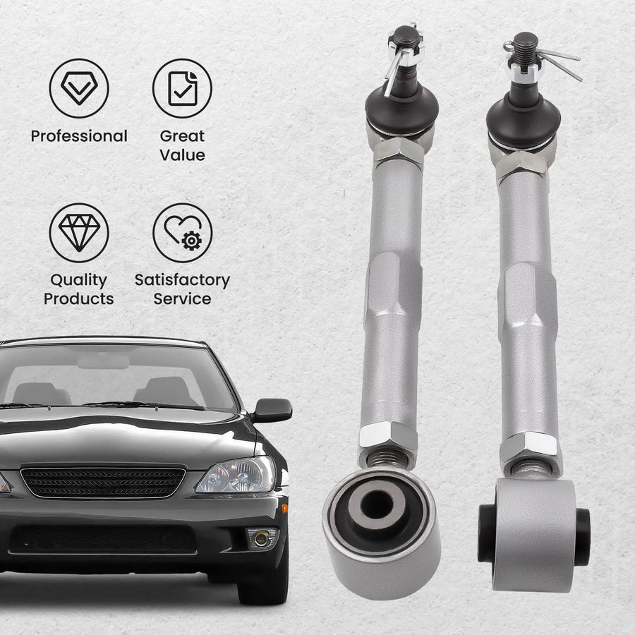 Pair Adjustable Rear Toe Control Arms Sets for Lexus 2000-2005