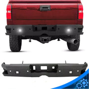 Black Steel Rear Bumper for Chevrolet Silverado/GMC Sierra HD 2015-2019