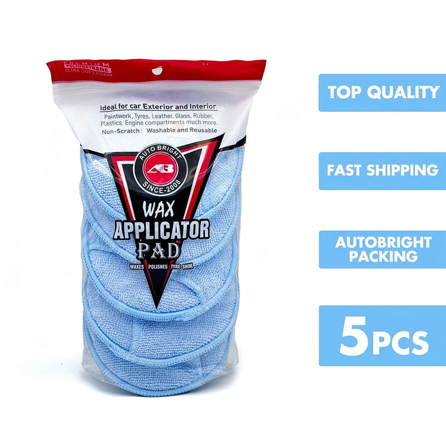 5-Inch Pocket Microfiber Wax Applicator Pads