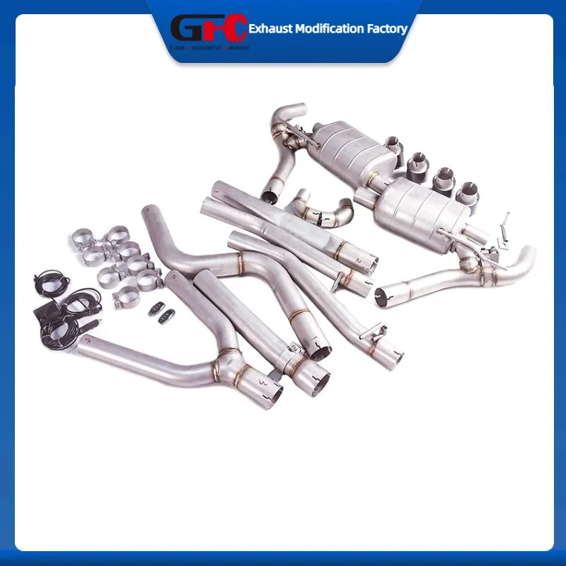 304 Stainless Steel Valved Cat-Back Exhaust System for BMW 525i/530i/540i G30 2.0T/3.0T 2017-2023