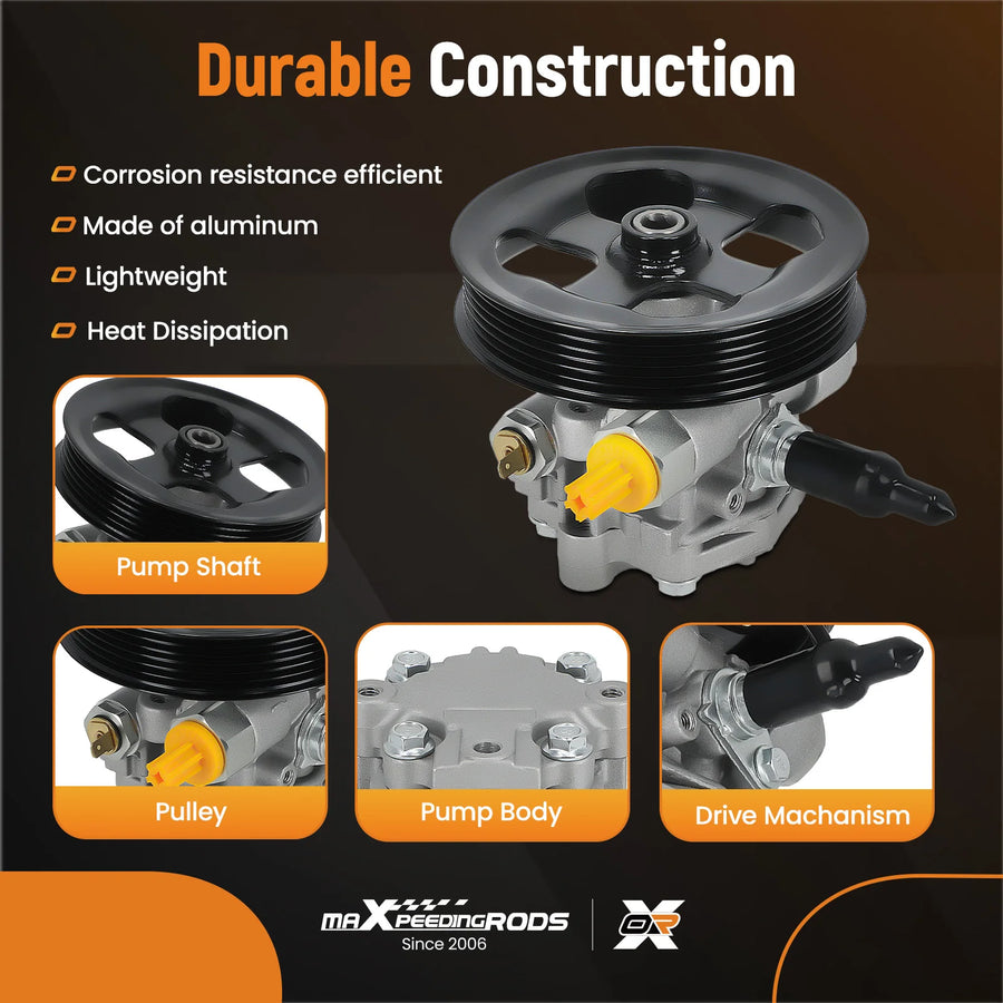 Power Steering Pump for Mitsubishi Lancer 2.0L 2.4L 2012-2015