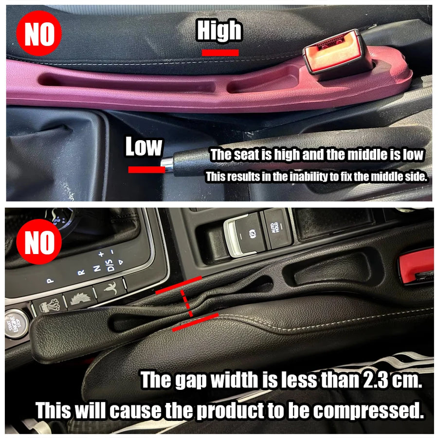 Universal Car Seat Gap Filler and Storage Organizer