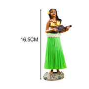Hawaiian Hula Girl Dashboard Doll with Ukulele