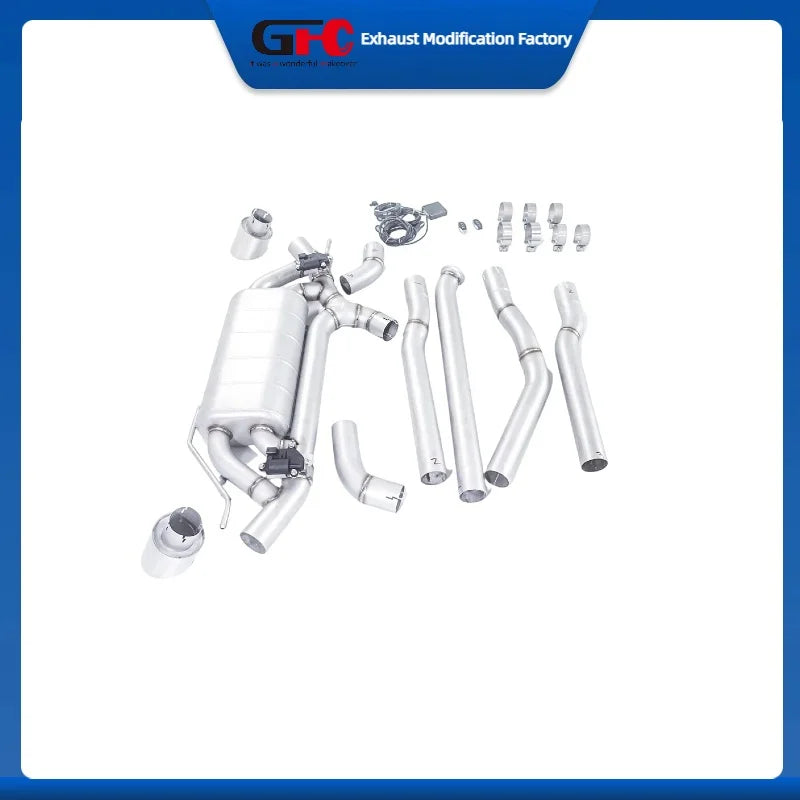 304 Stainless Steel Valved Cat-Back Exhaust System for BMW 2019-2020 118i