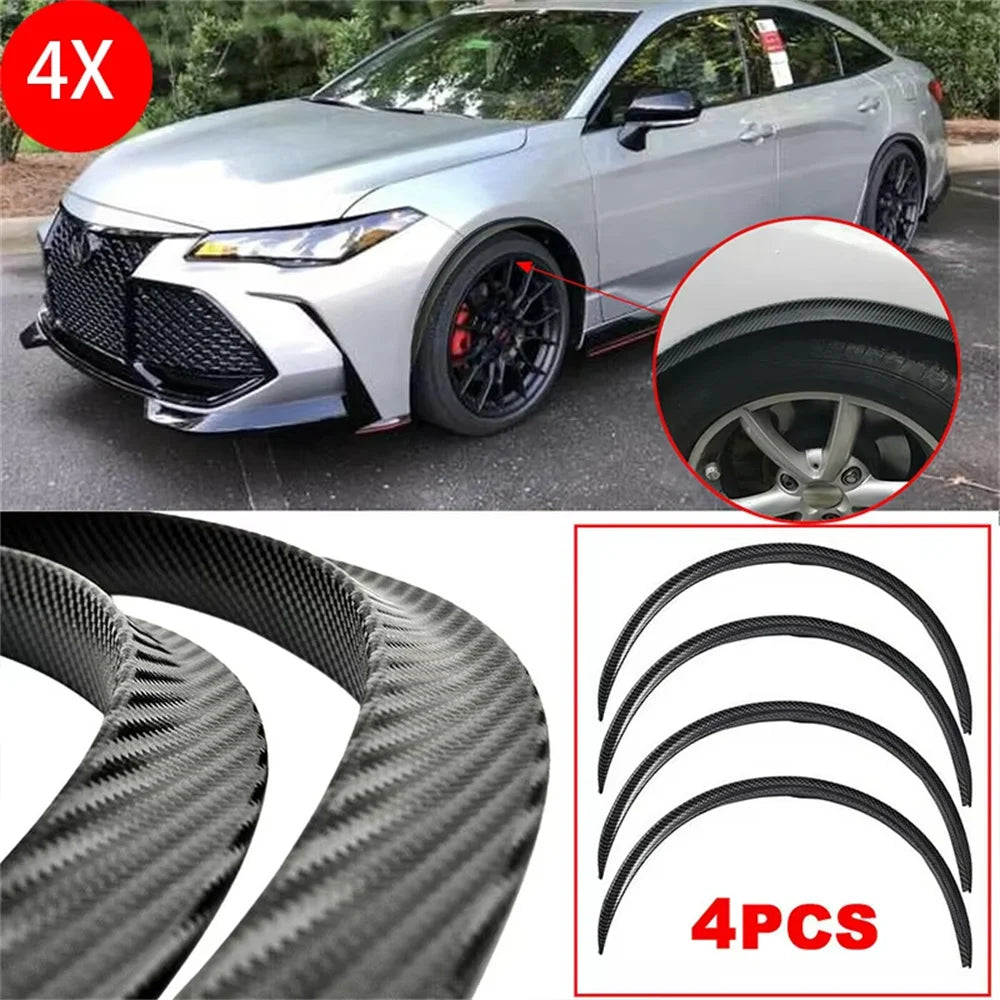 Universal Rubber Fender Flare Extensions – 4 Pieces