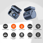 Kawa 2K Dash Cam with Wi-Fi App Control